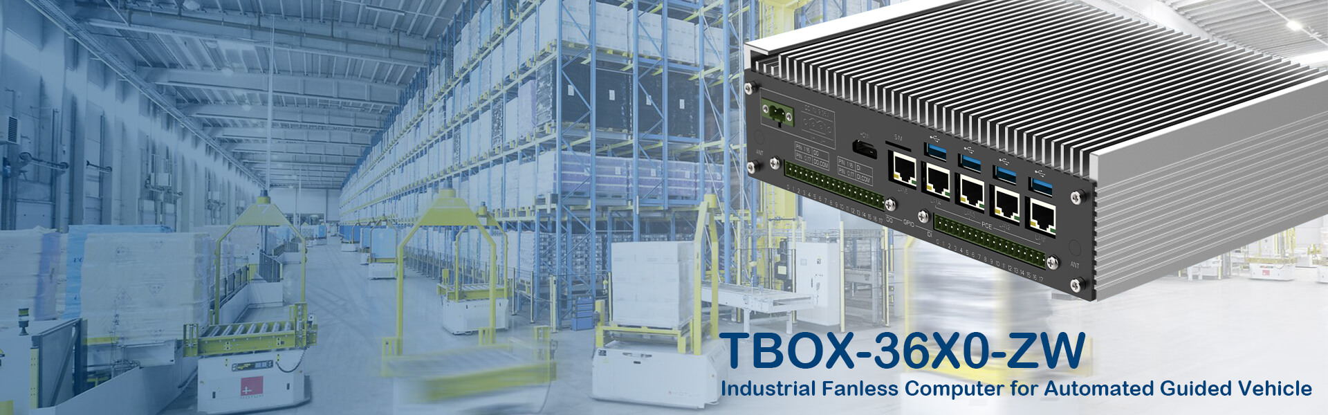 Industrial Fanless Computer for AGV (Automated guided vehicle) application