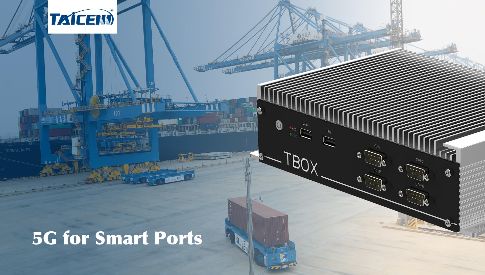 Industrial computer for AGV application in Smart Ports