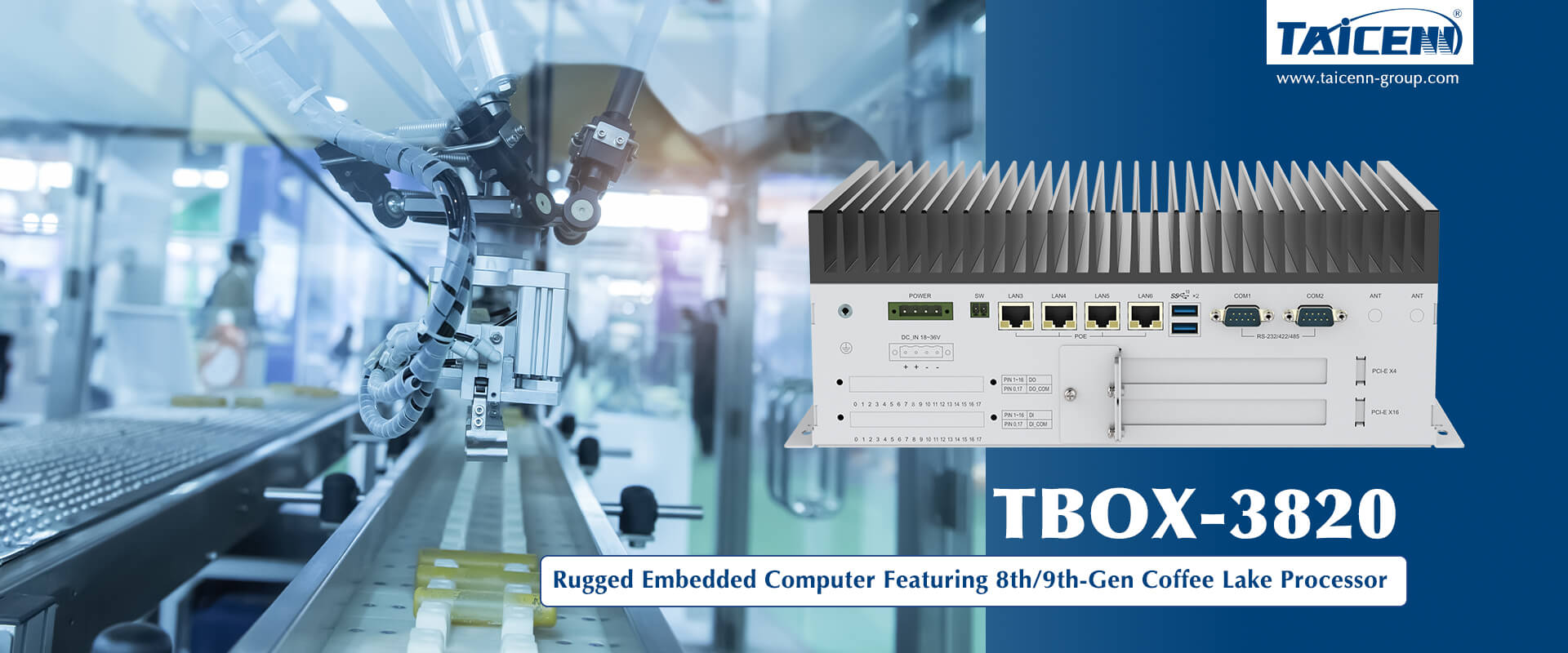 TAICENN announces TBOX-3820 Rich Expansion Rugged Embedded Computer 