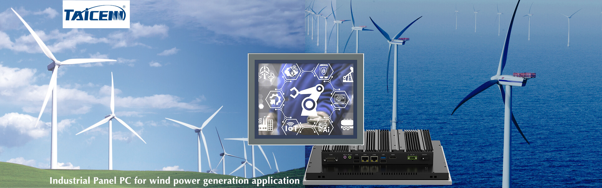 Industrial Panel PC for Wind power generation application