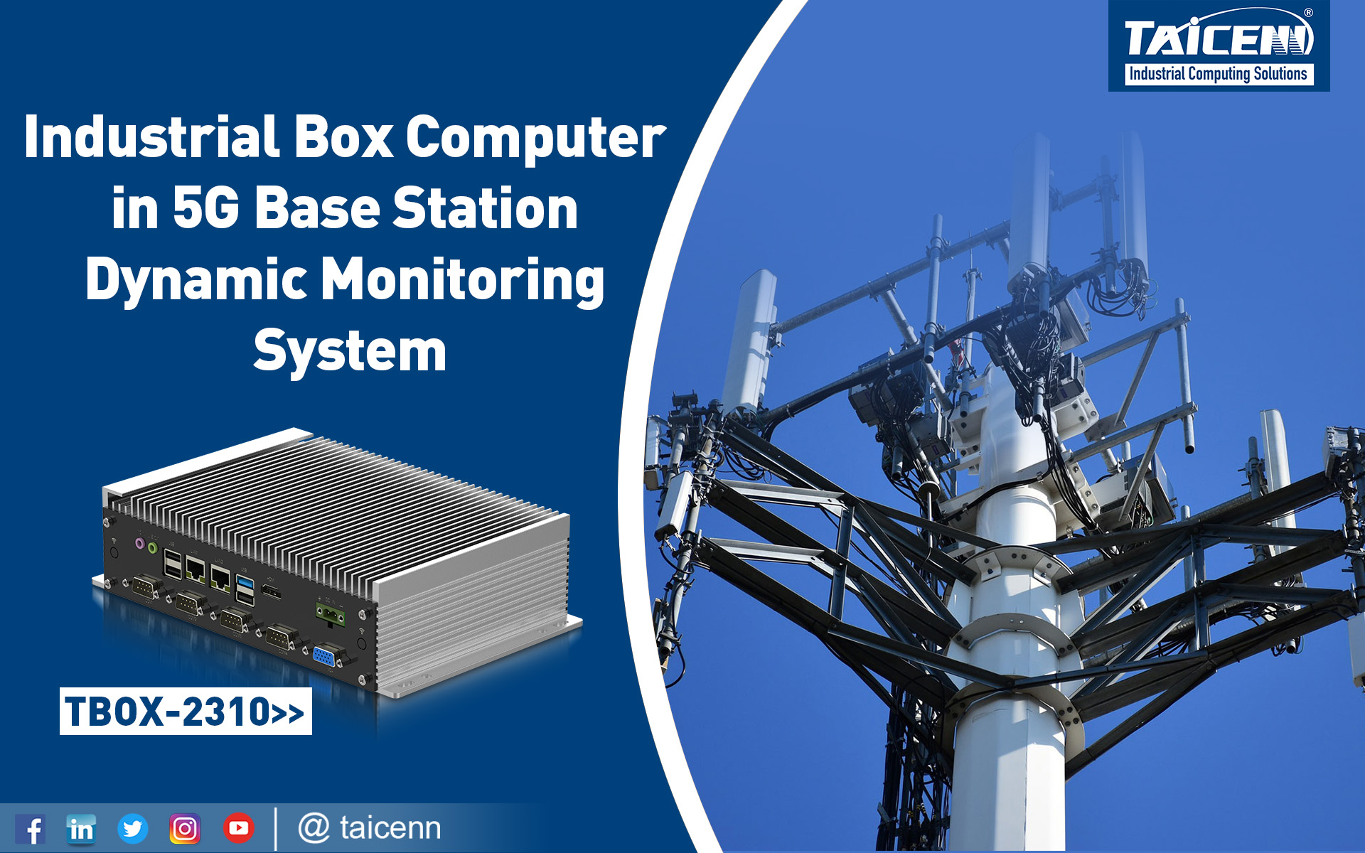 Industrial Box computer used in 5G Base station dynamic monitoring system