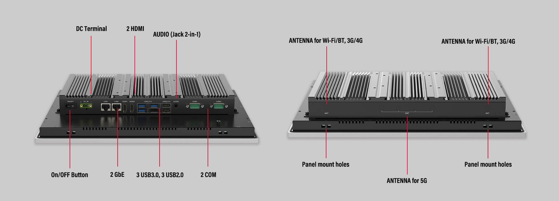 New Modular Touch Panel PCs with Intel Elkhart Lake J6412 processor