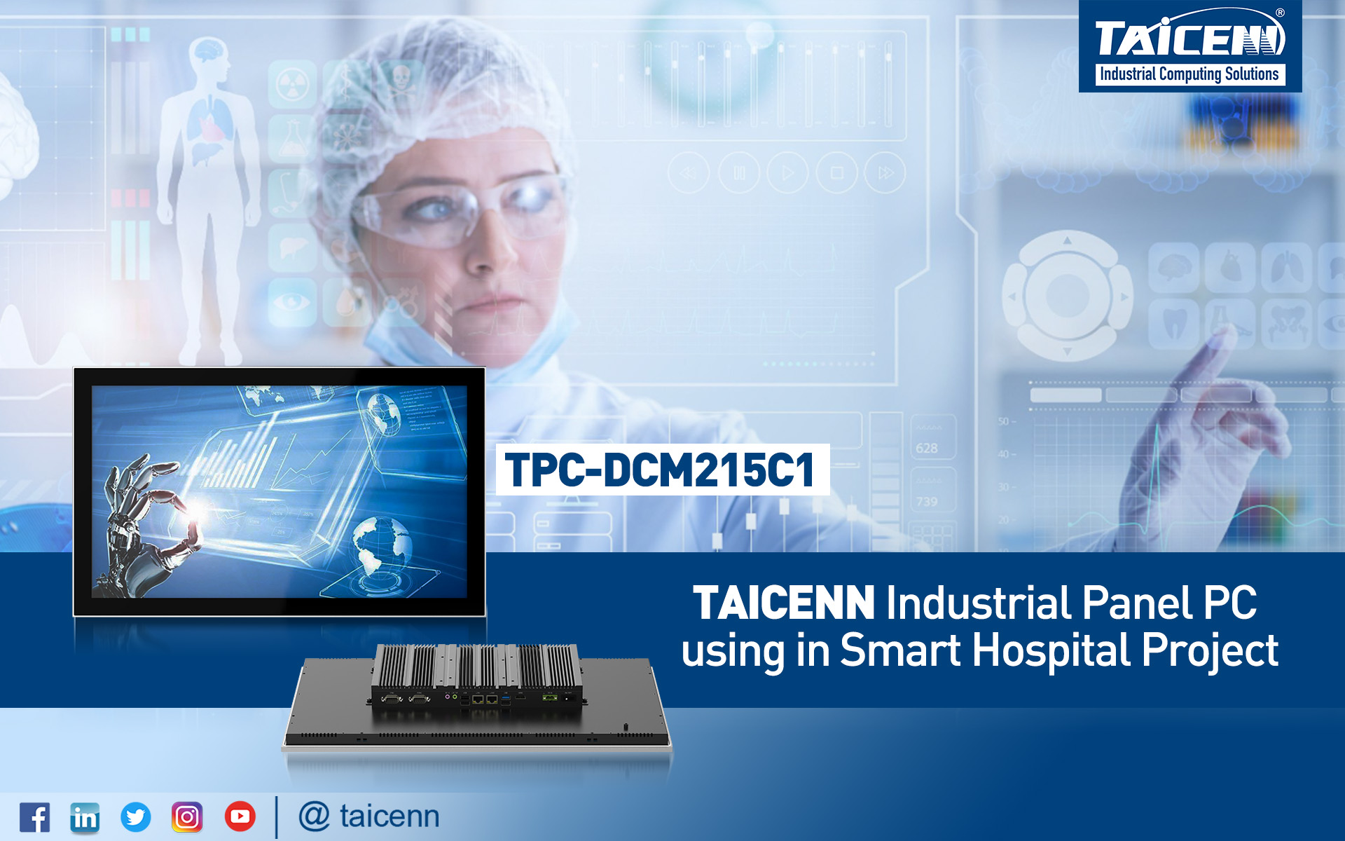 TAICENN Industrial Panel PC using in Smart hospital project