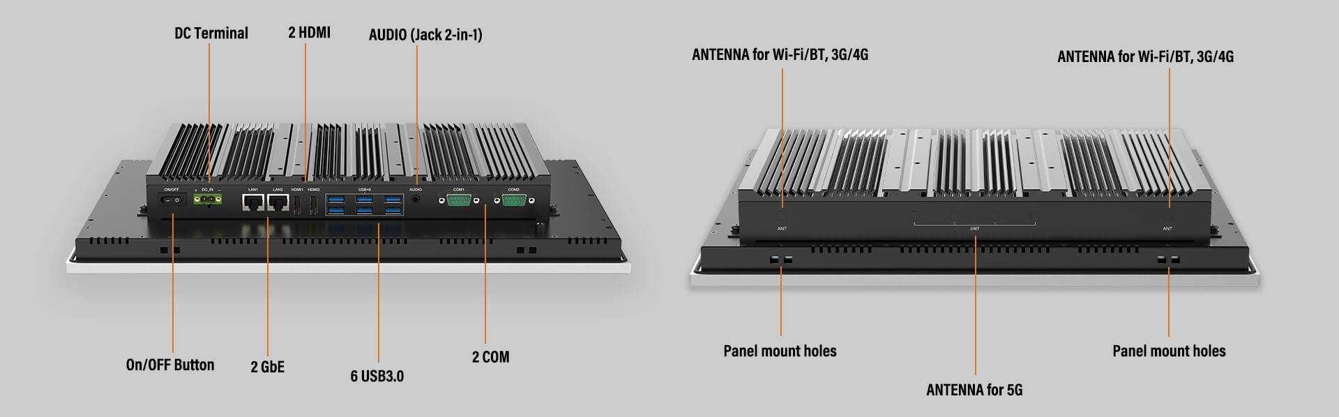 TAICENN Newest Modular Industrial Tiger Lake UP3 Panel PCs 